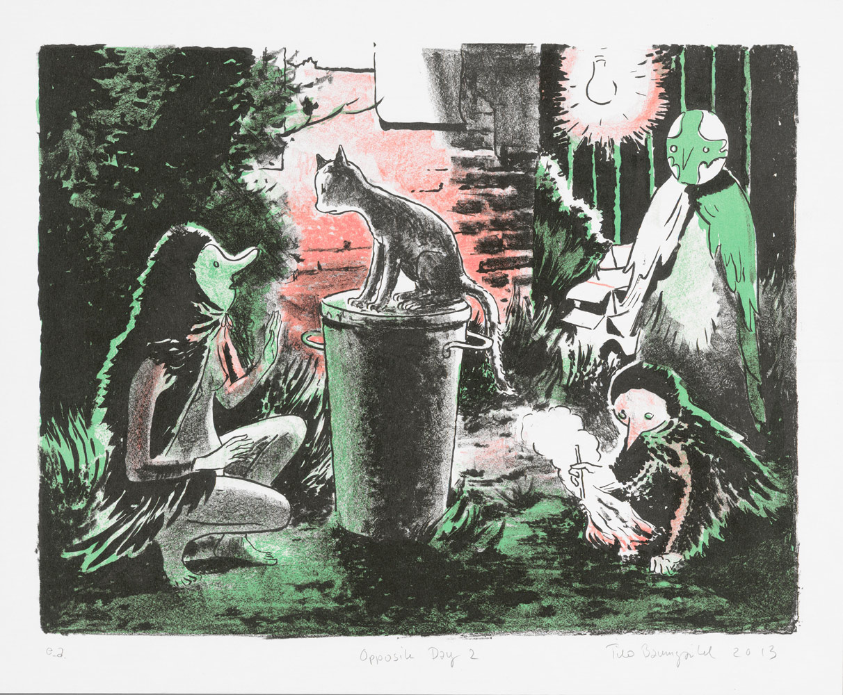 Opposite Day, 2013<br>25x34cm<br>Lithografie
