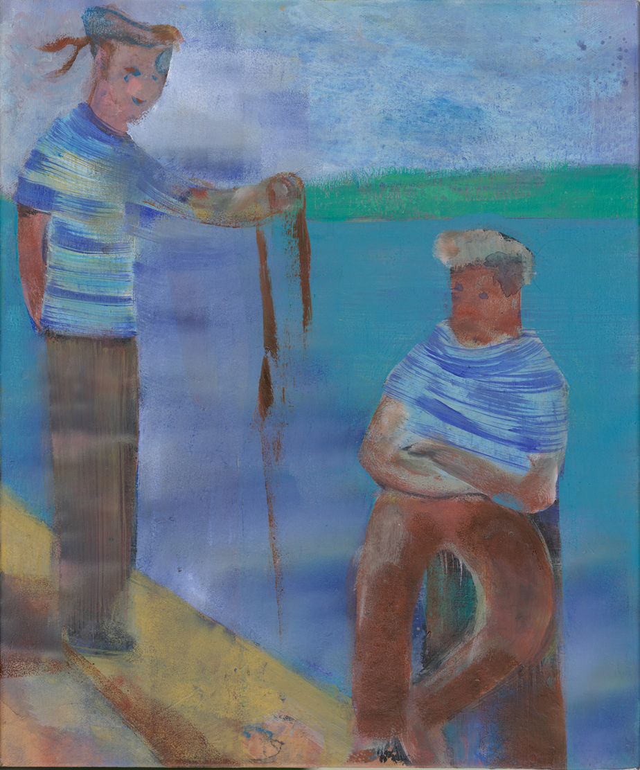 Sailors, 2021<br>60 x 50 cm<br>acrylic on canvas