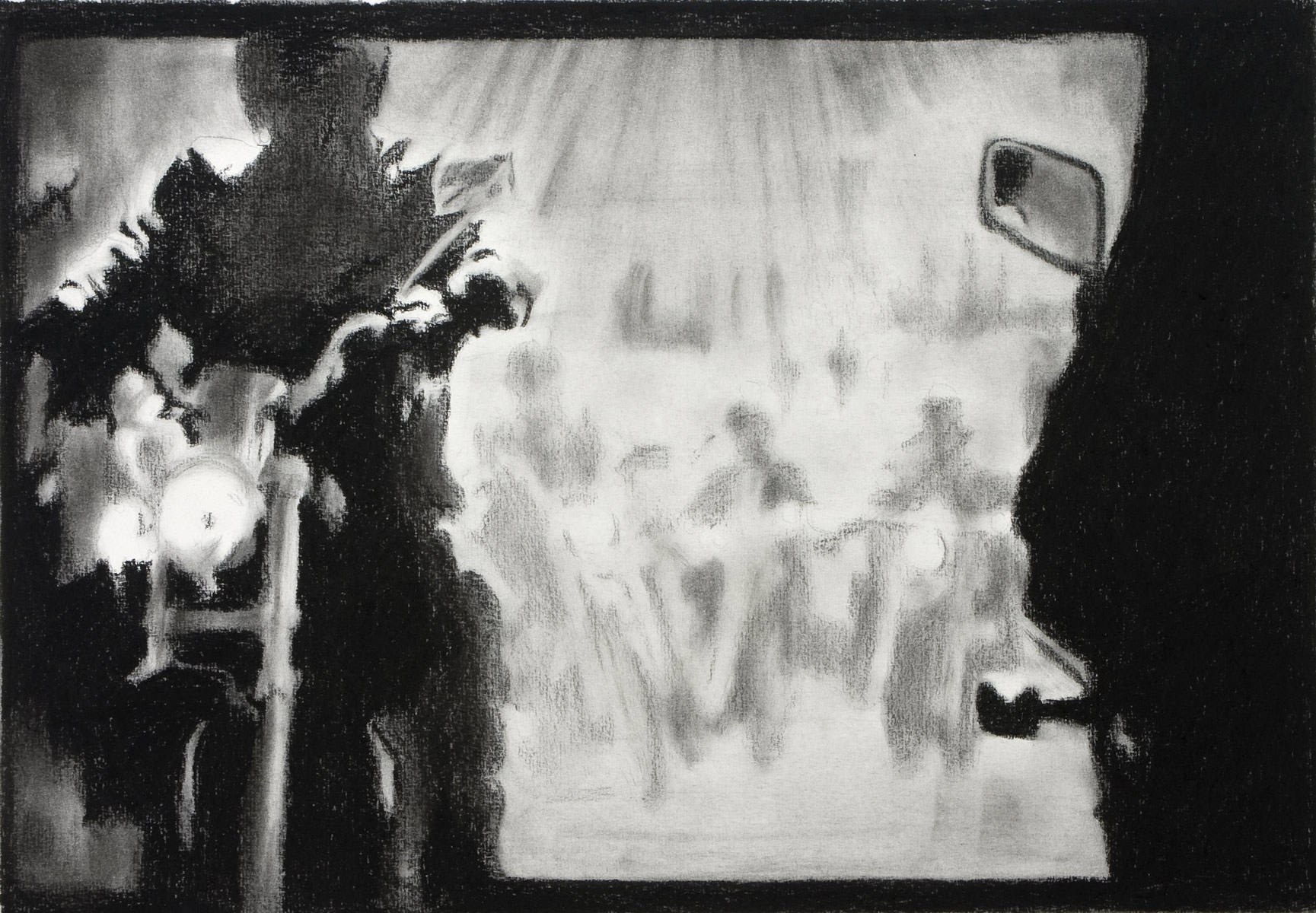 untitled, 2008<br>30x40cm<br>Charcoal