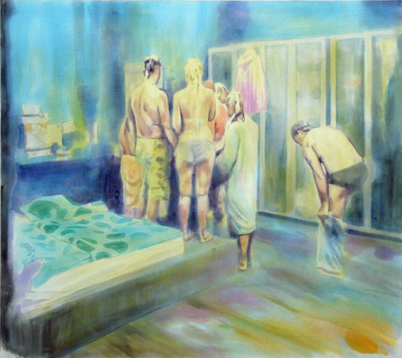 Residents, 2012<br>170x190cm<br>Aquacrylic on canvas