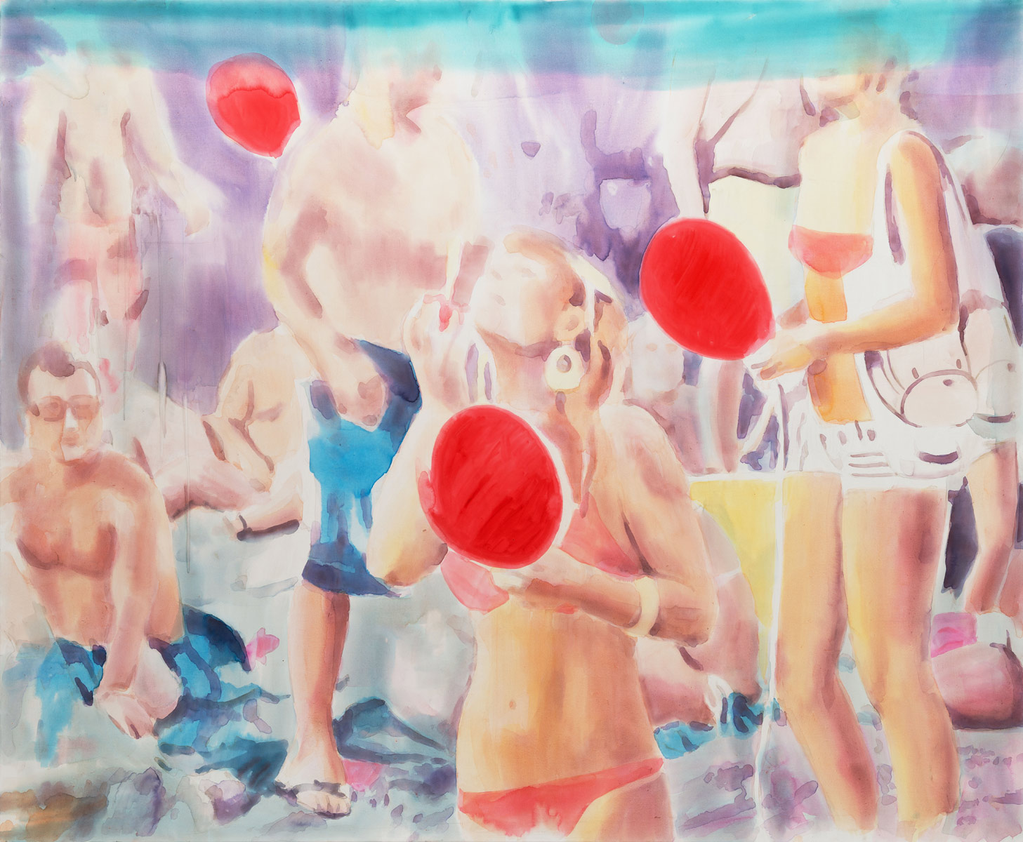 Sotschi, 2015<br>190x230cm<br>Aquacrylic on canvas