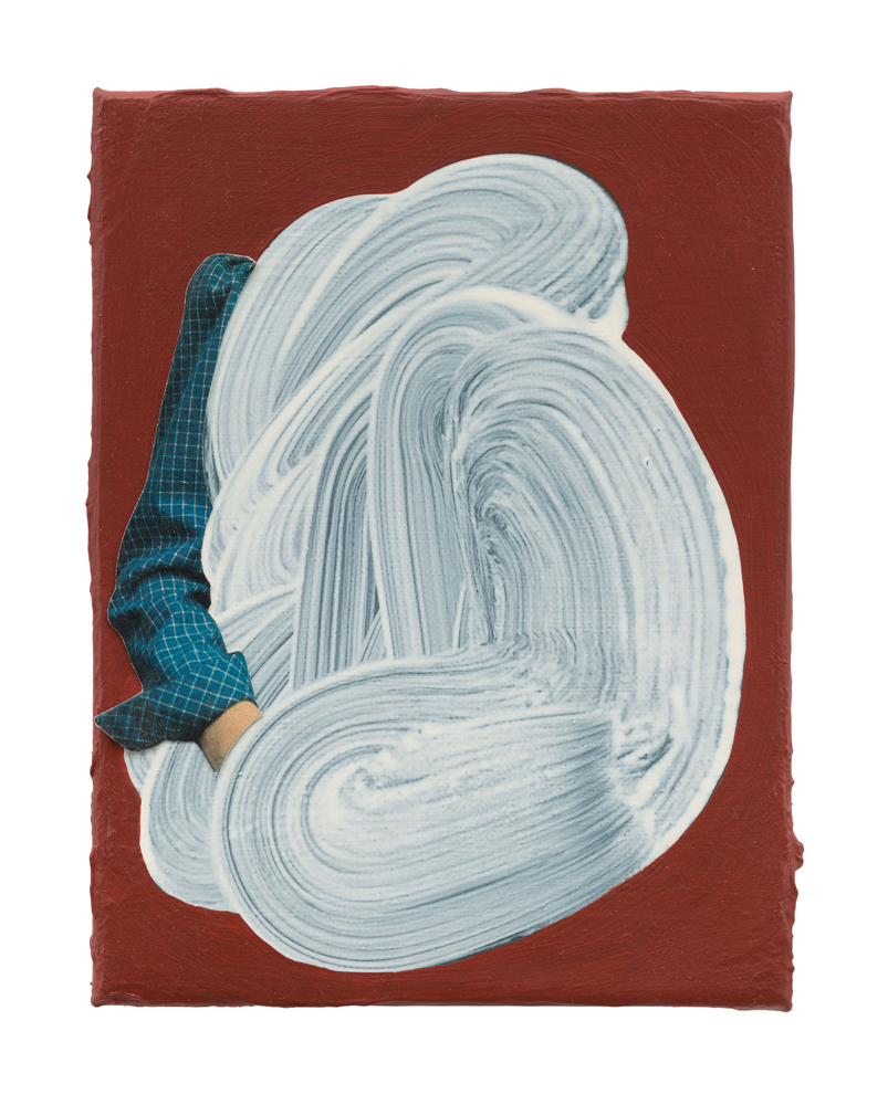 Isabell Rouge, 2015<br>24x18cm<br>Öl, Acryl und Papier auf Leinwand