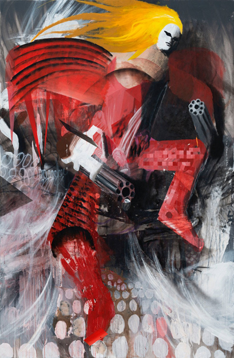Disruptor, 2014<br>290x190cm<br>acrylic on canvas