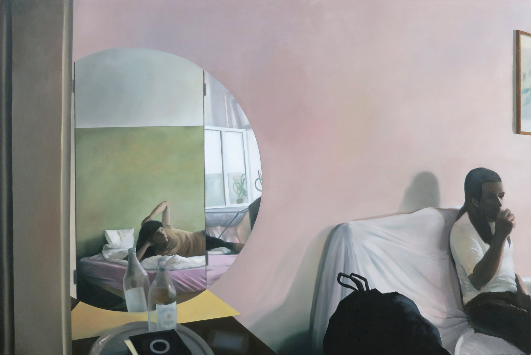 Mirror, 2017<br>120x180cm<br>oil on canvas
