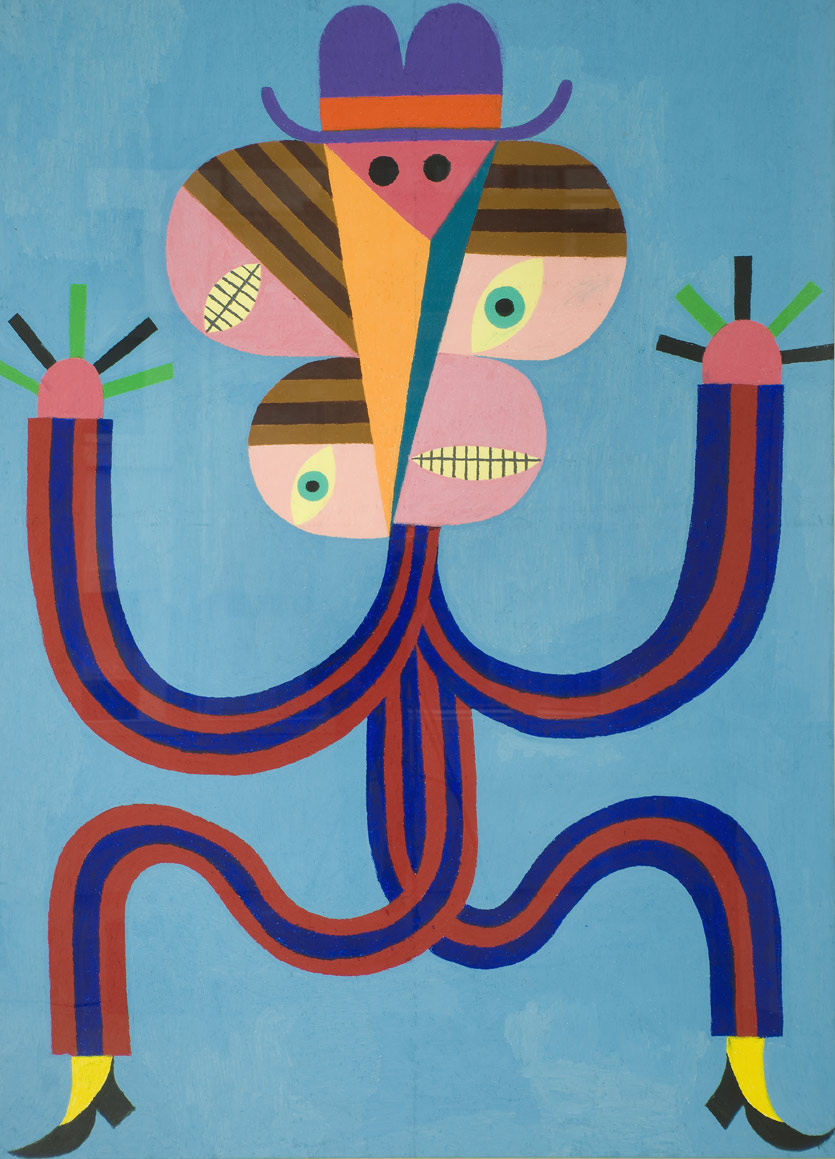 untitled, 2009<br>283x207cm<br>oil pastel on paper