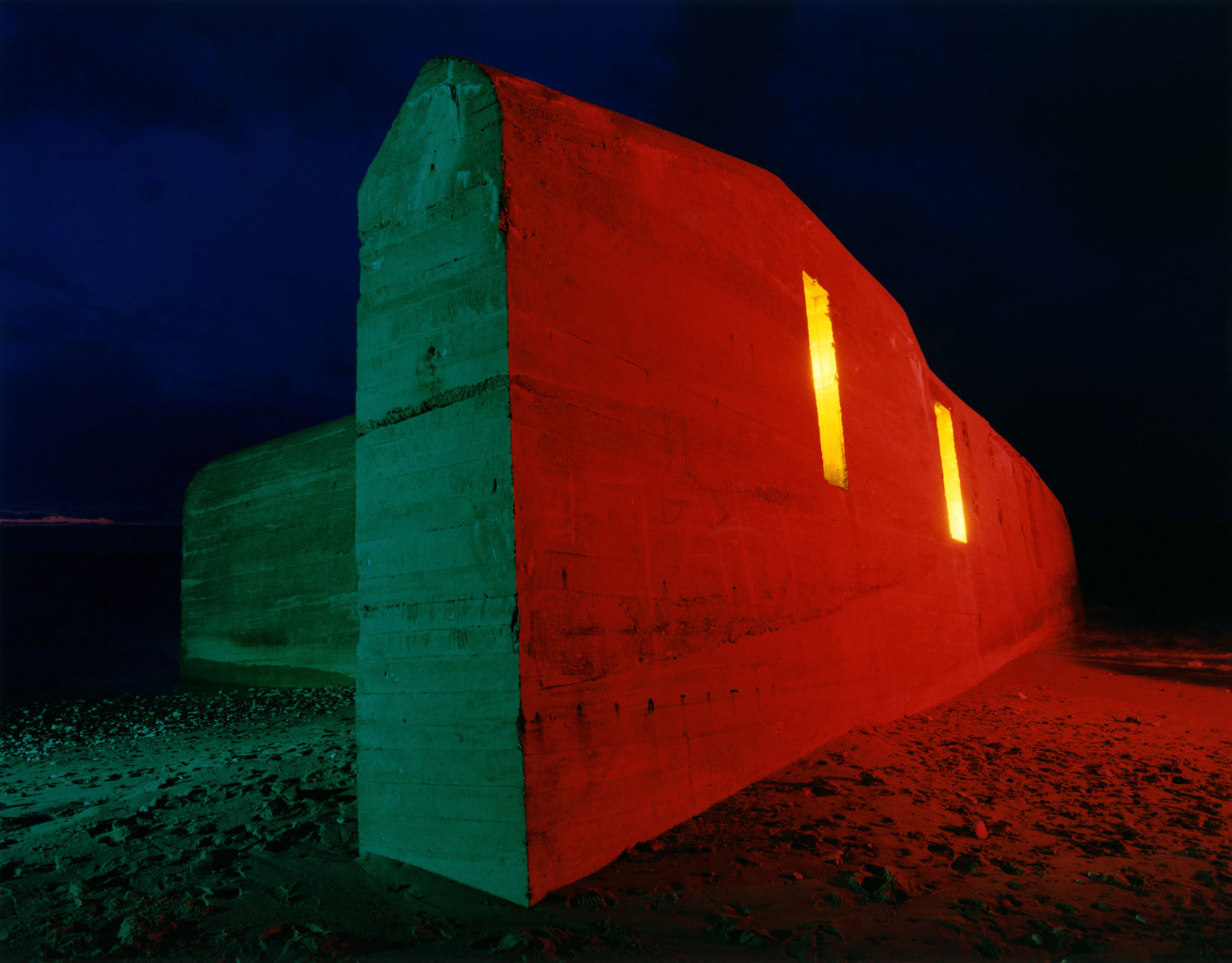 Bunker WB23,1990<br>colour photography / diasec<br>120cmx153cm