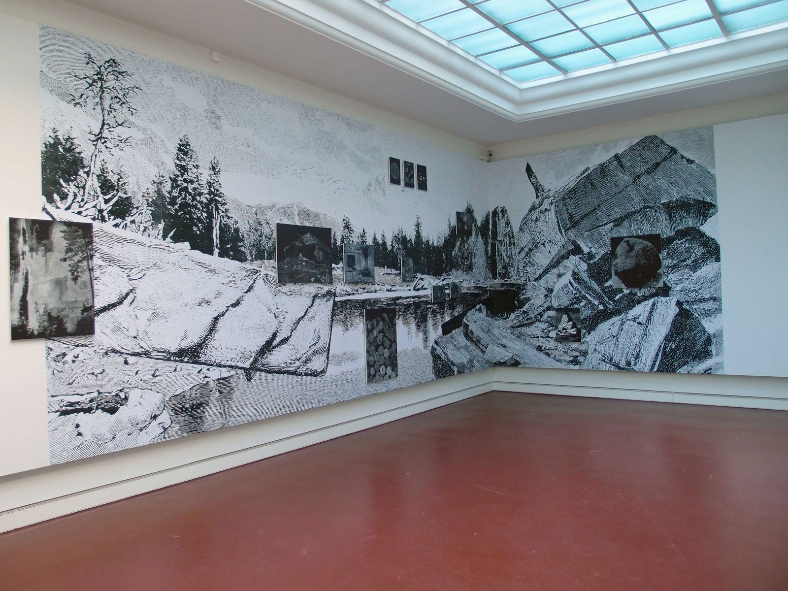 Wall paper in "Max-Pechstein-Förderpreis 2013", Kunstsammlungen Zwickau