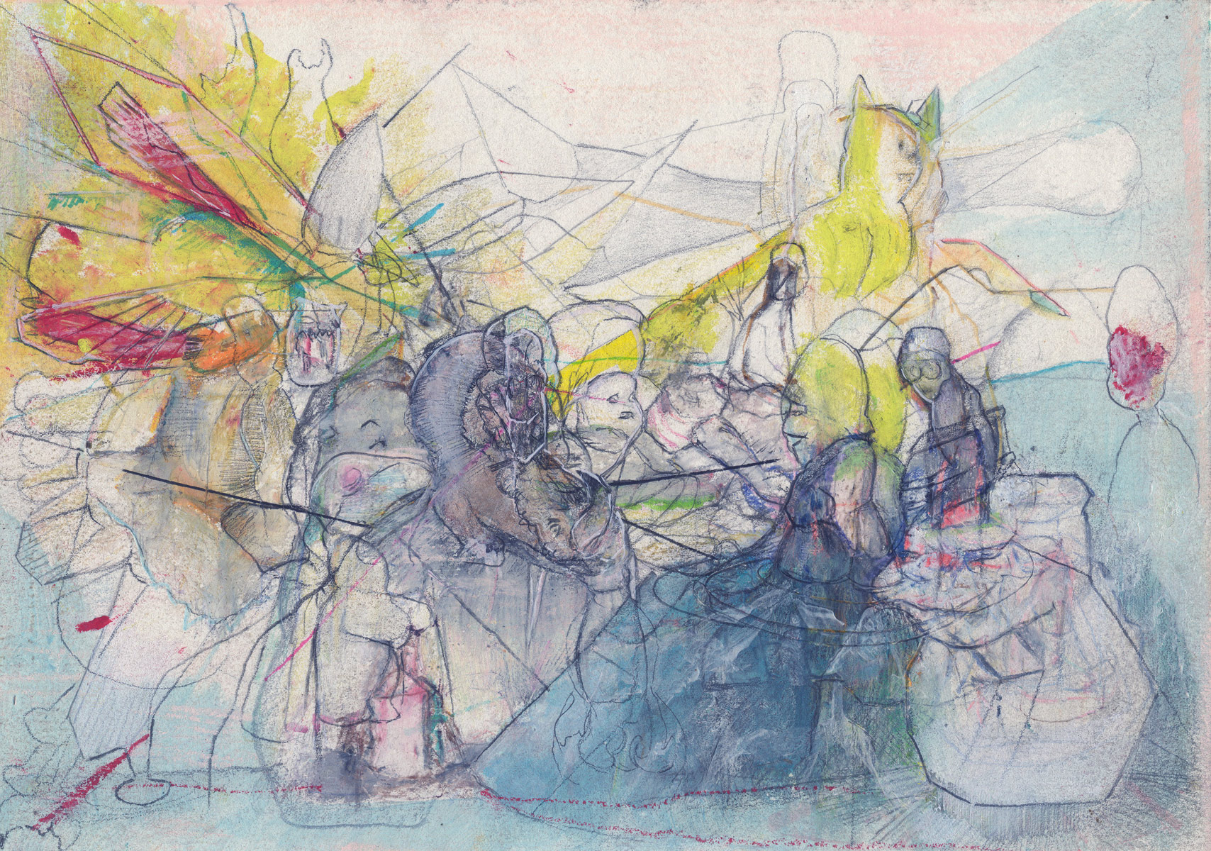 untitled, 2010<br>21x30cm<br>different pens on paper